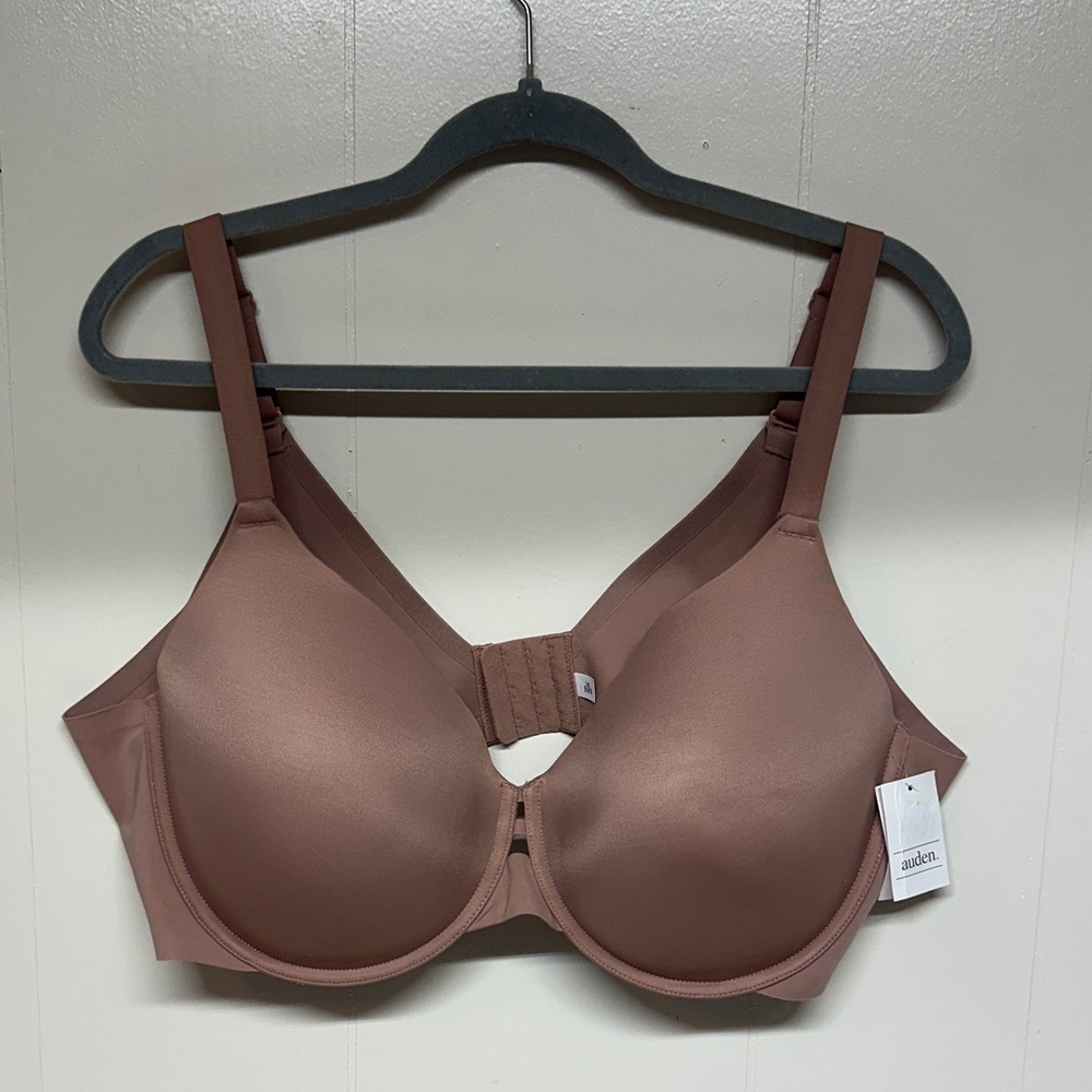 Auden Pale Pink Full Coverage Bra with Back smoothing